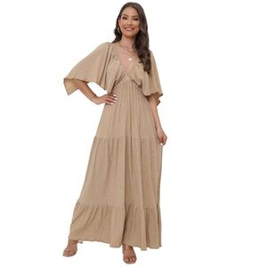 Summer V-Neck, Open back Dress